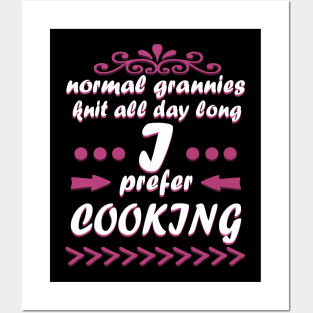 Cooking Grandma Kitchen Cooking Gift Birthday Posters and Art